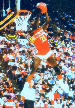 Dominique Wilkins Dunk Art